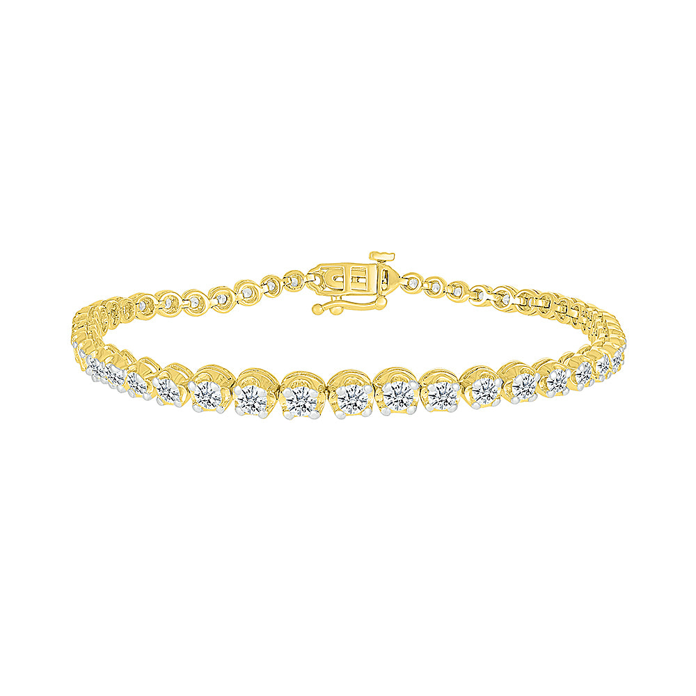 Gold Classic Diamond Studded Bracelet