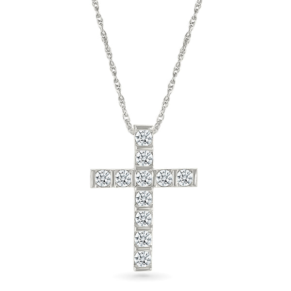 Bejeweled Cross Necklace main image 1