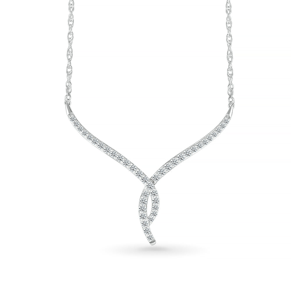 Versatile single line diamond necklace