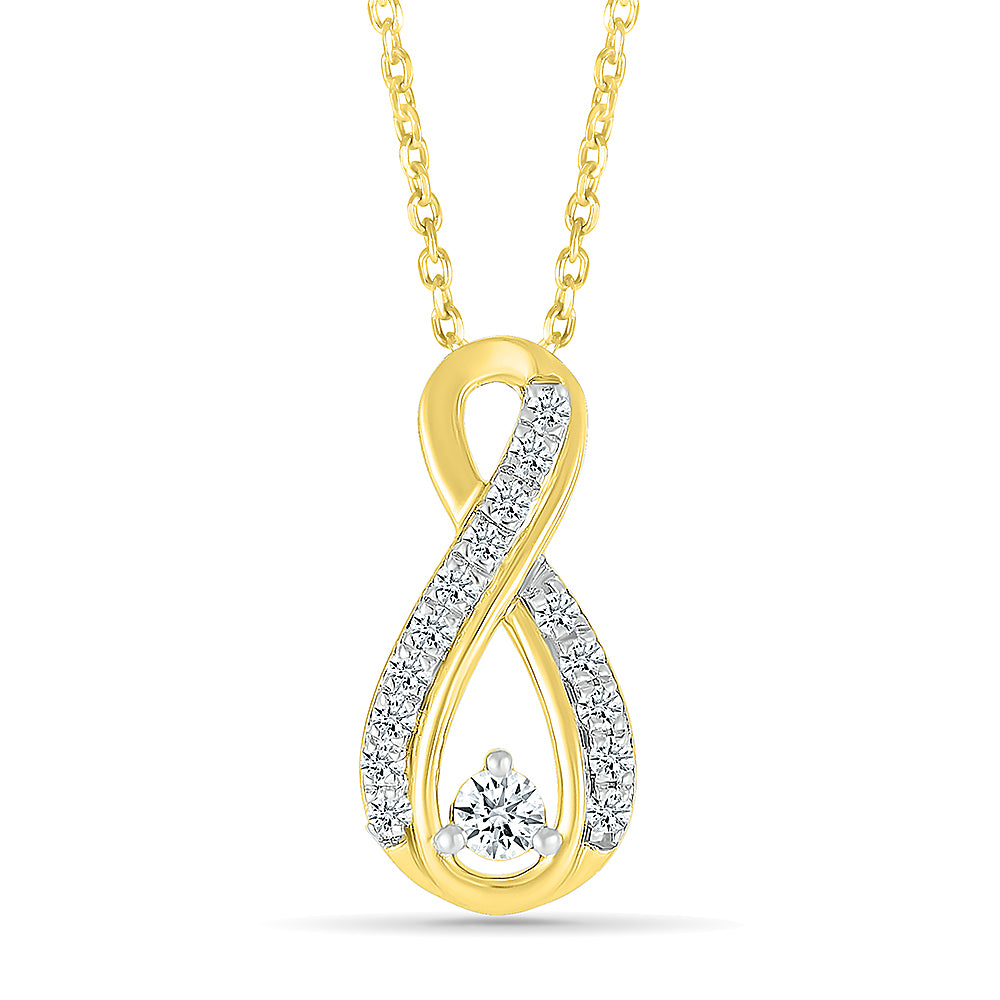 Infinity Love Diamond Pendant