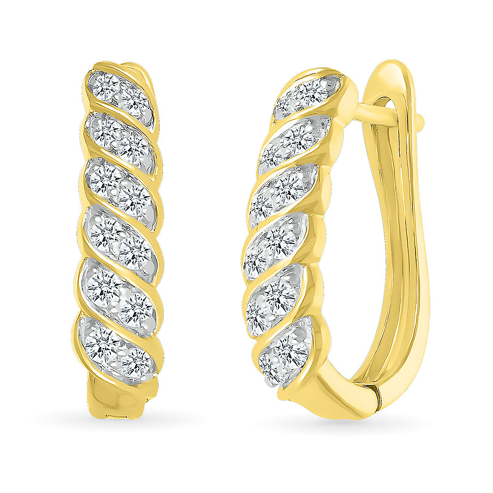 Simply Elegant Diamond Earrings