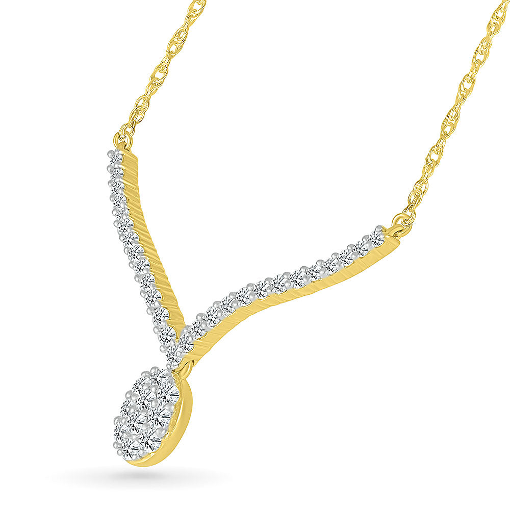 Ravishing Reflections Diamond Gold Necklace