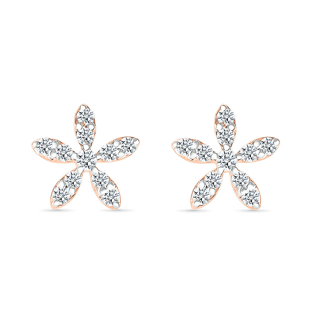 Grace Floral Diamond Earrings