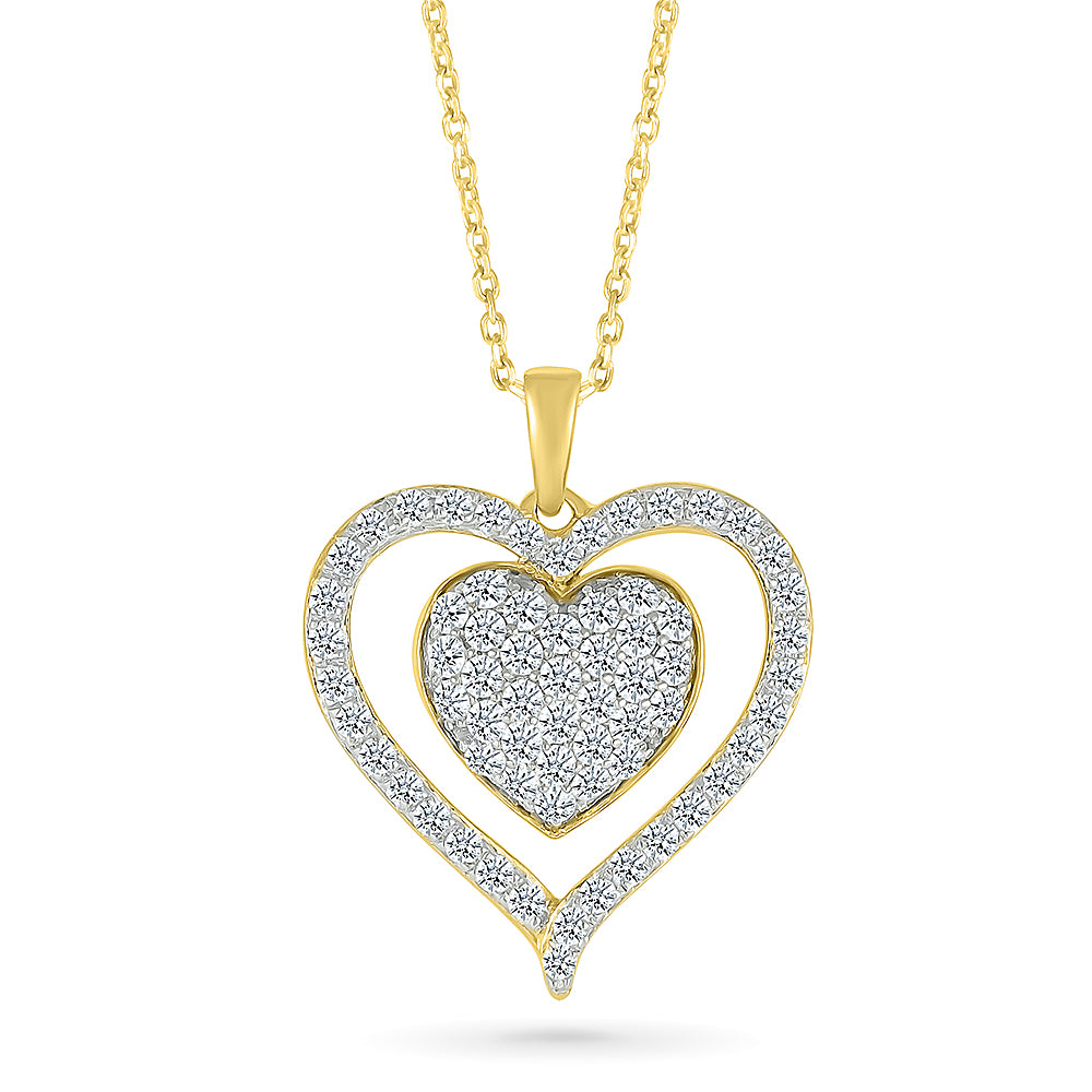 Spark Heart Diamond Pendant