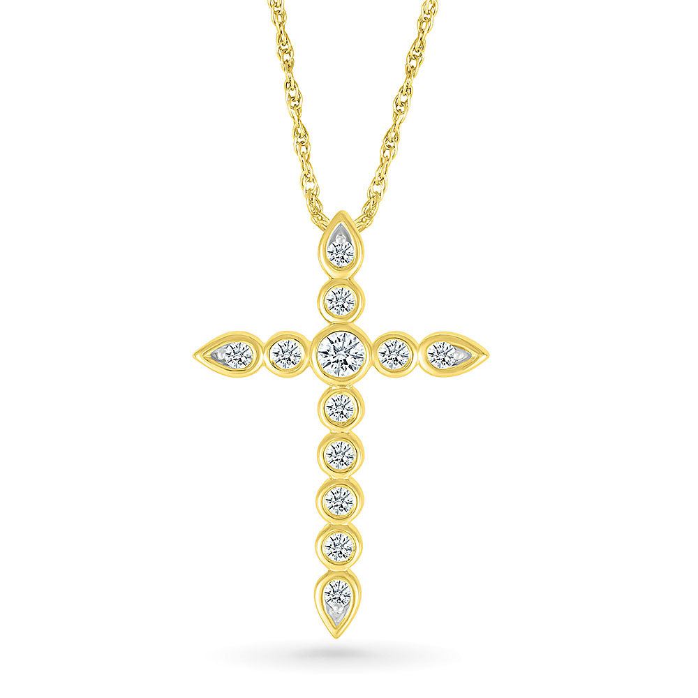 Divine Diamond Cross Pendant
