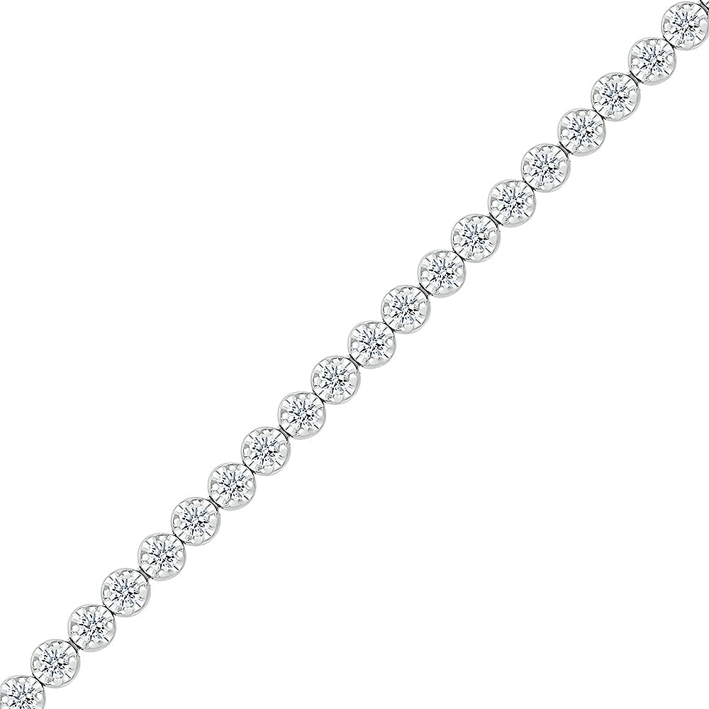 Shimmer Diamond Tennis Bracelet
