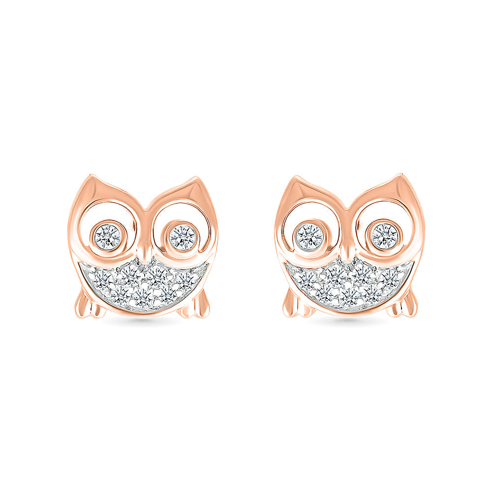 The Wise Owl Diamond Earrings