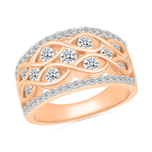Lattice Sparkle Diamond Ring