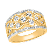 Lattice Sparkle Diamond Ring