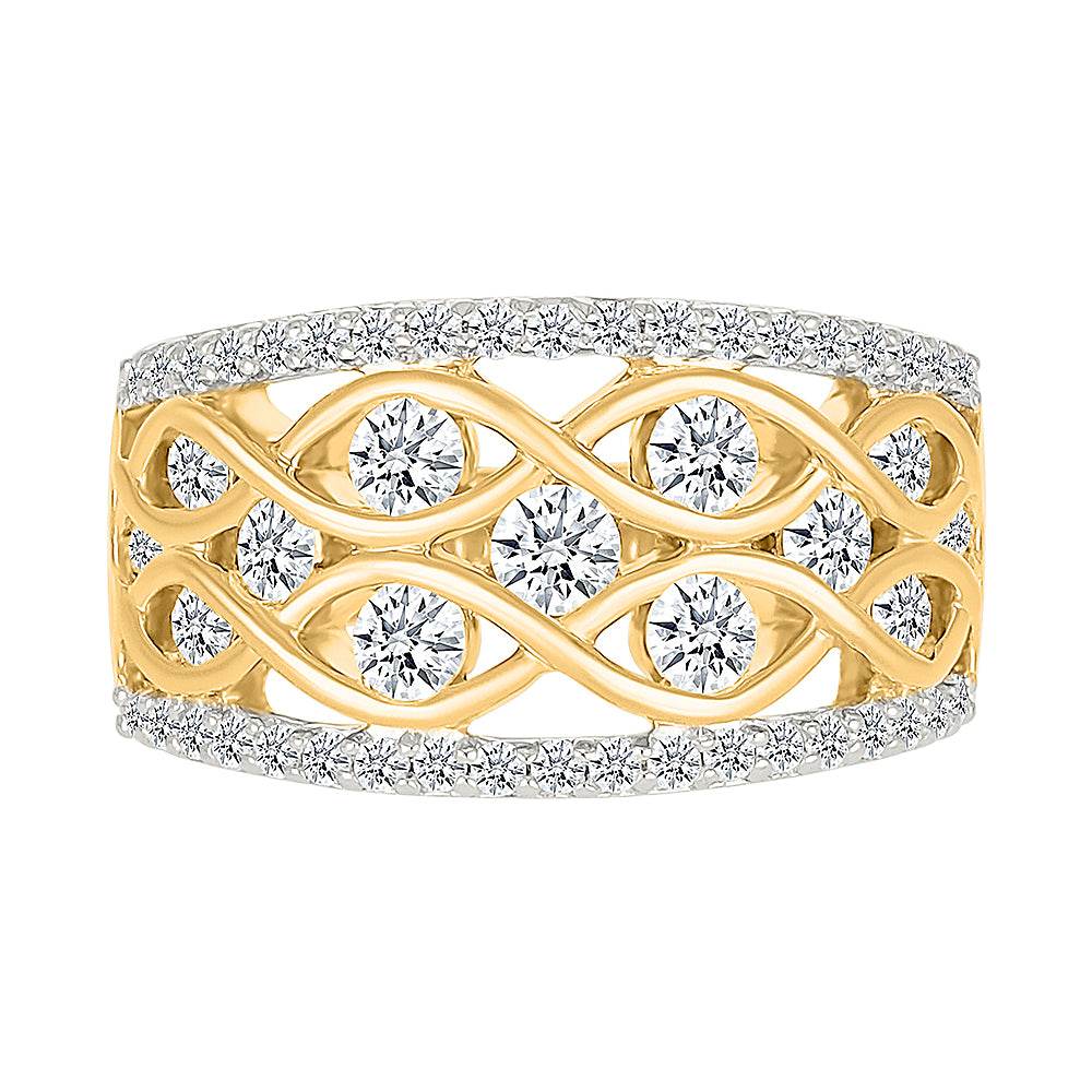 Lattice Sparkle Diamond Ring