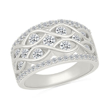 Lattice Sparkle Diamond Ring