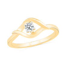 Single Wavy Diamond Ring
