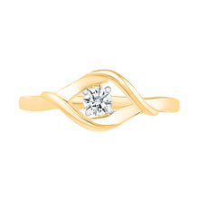 Single Wavy Diamond Ring
