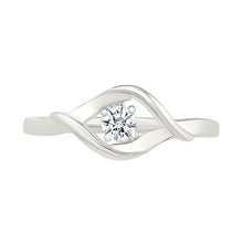 Single Wavy Diamond Ring