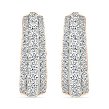 Cosmos Diamond Hoop Earrings