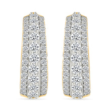 Cosmos Diamond Hoop Earrings