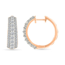 Cosmos Diamond Hoop Earrings