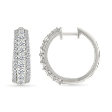 Cosmos Diamond Hoop Earrings