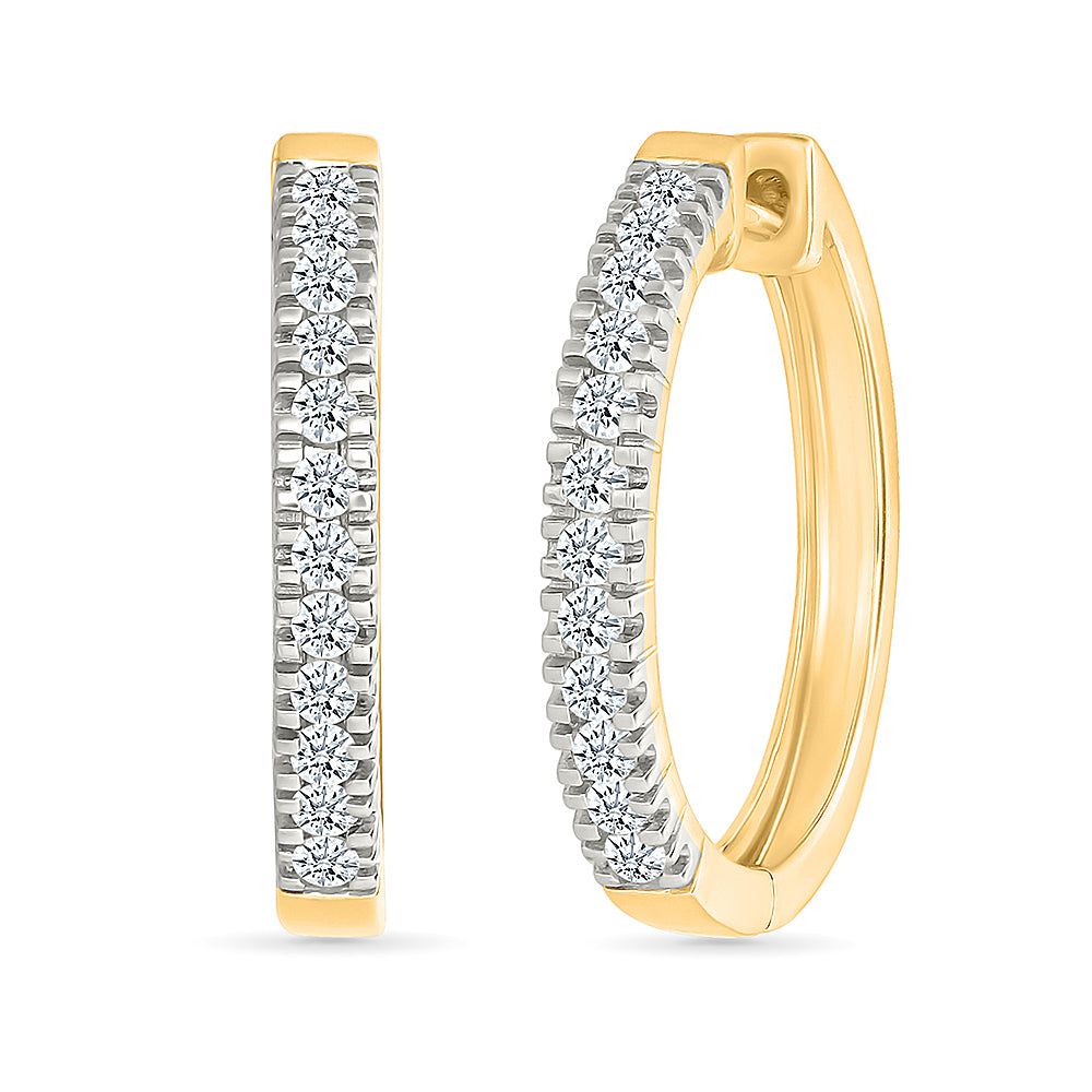 Eternity Sparkle Hoops Earrings