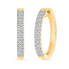 Eternity Sparkle Hoops Earrings