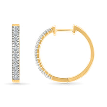 Eternity Sparkle Hoops Earrings