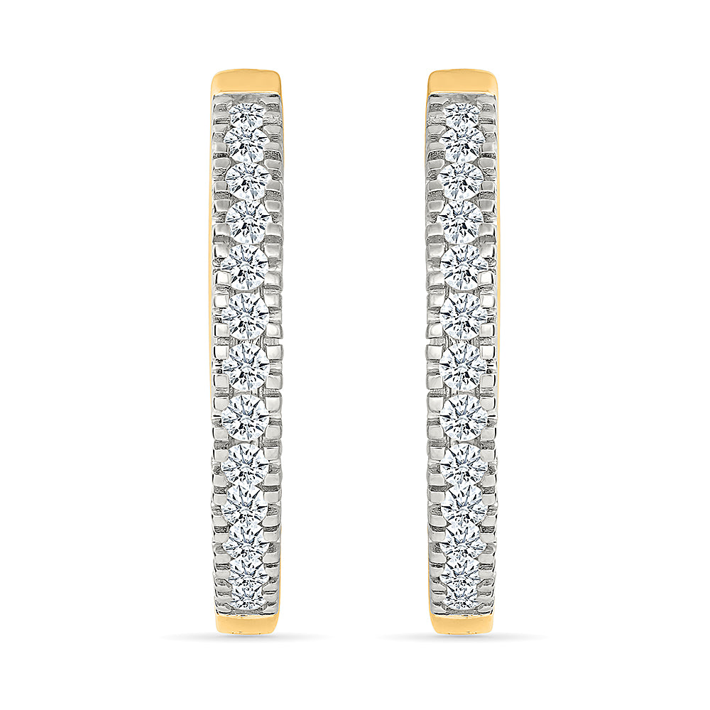 Gratia Diamond Hoop Earrings