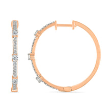 Dangling Diamond Bars Earrings