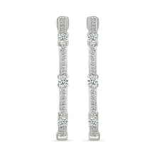 Dangling Diamond Bars Earrings
