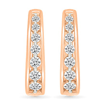 Ellipse Gold & Diamond Earrings