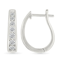 Ellipse Gold & Diamond Earrings