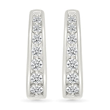 Ellipse Gold & Diamond Earrings