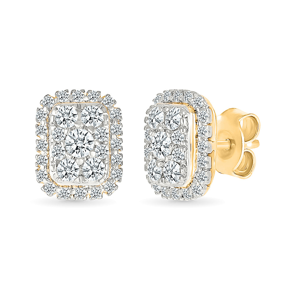 Gleaming Quad Stud Earrings