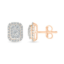 Gleaming Quad Stud Earrings