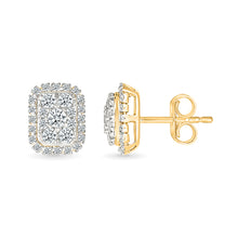 Gleaming Quad Stud Earrings