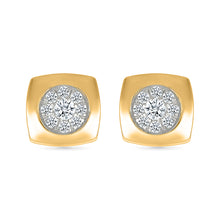Shimmering Square Studs Earrings