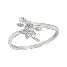 Gilded Sunburst Diamond Ring