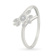 Gilded Sunburst Diamond Ring