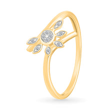 Gilded Sunburst Diamond Ring