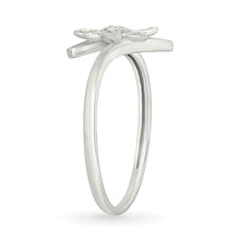 Gilded Sunburst Diamond Ring