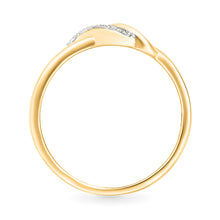 Intertwined Elegance Gold & Diamond Ring