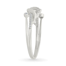 Interwoven Cursive Gold & Diamond Ring