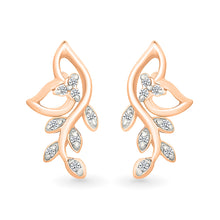 Starlight Leaf Diamond Earrings