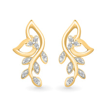 Starlight Leaf Diamond Earrings