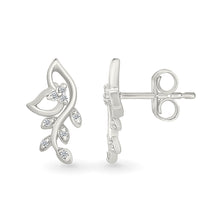 Starlight Leaf Diamond Earrings