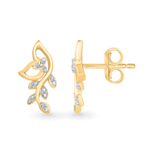 Starlight Leaf Diamond Earrings