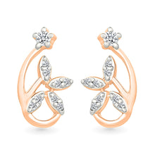 Garima Lobed Gold & Diamond Stud Earrings
