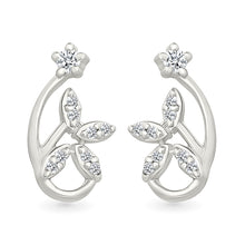 Garima Lobed Gold & Diamond Stud Earrings