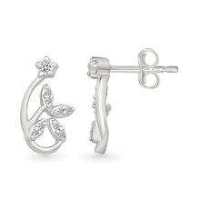 Garima Lobed Gold & Diamond Stud Earrings