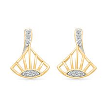 Celestial Spark Gold & Diamond Studs Earrings