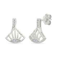 Celestial Spark Gold & Diamond Studs Earrings